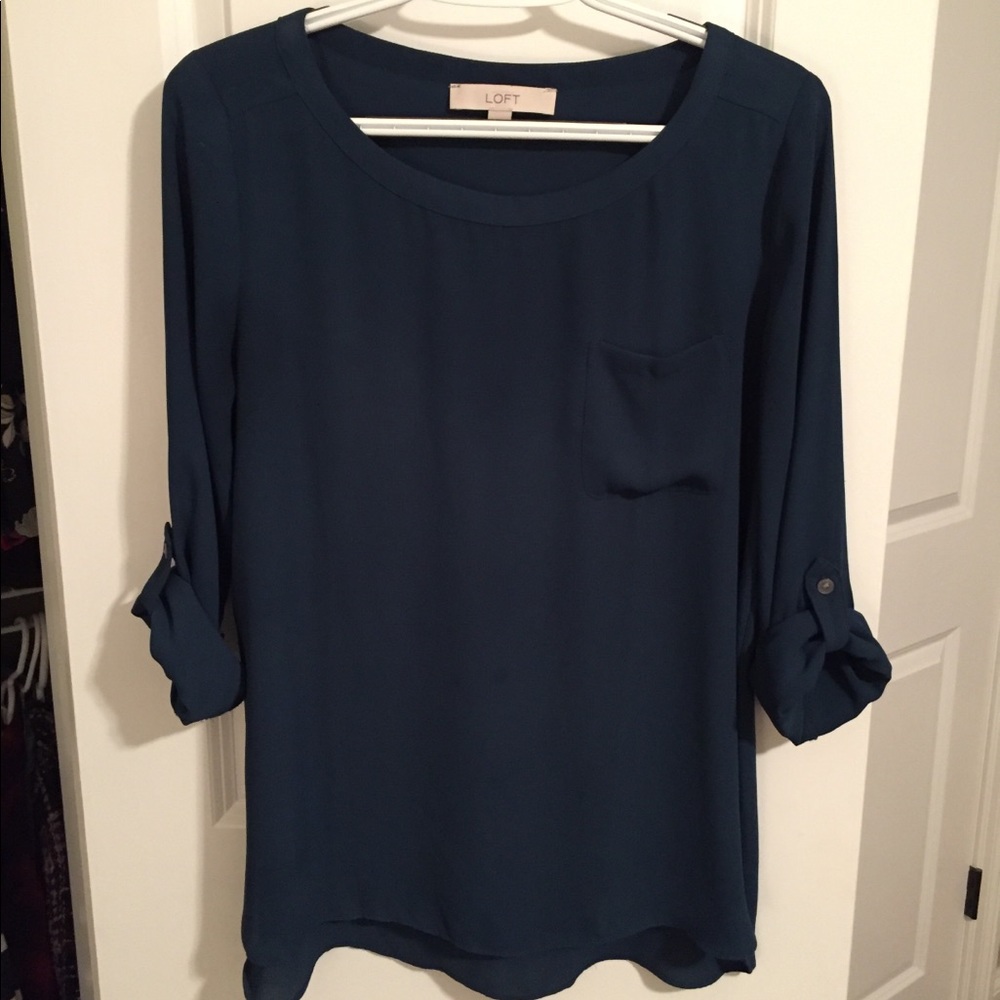 LOFT emerald blouse